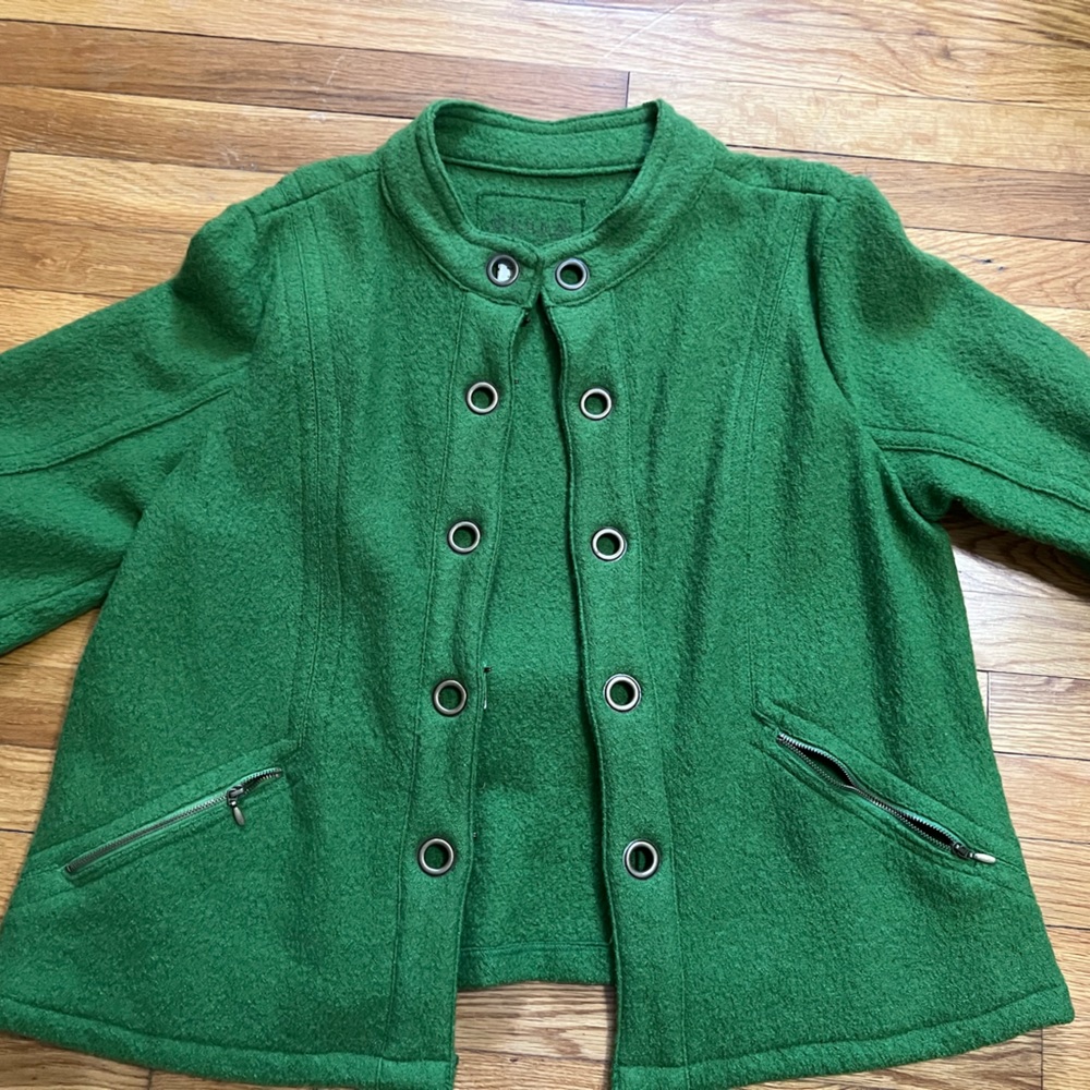 Plus size wool blazer